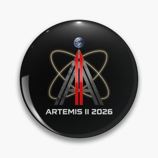 Item preview, Artemis 2 2026 Lunar Mission Inspired Space Emblem designed and sold by PrintJuiceStore.