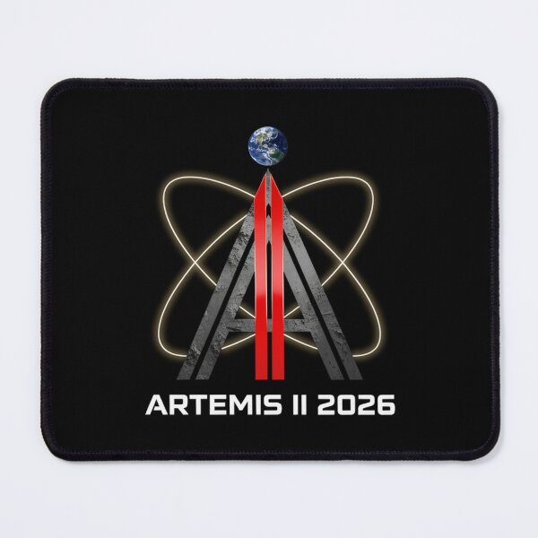Item preview, Artemis 2 2026 Lunar Mission Inspired Space Emblem designed and sold by PrintJuiceStore.
