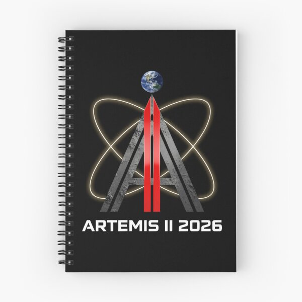 Item preview, Artemis 2 2026 Lunar Mission Inspired Space Emblem designed and sold by PrintJuiceStore.