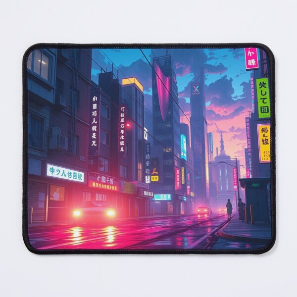 Item preview, Neon Rain City – Cyberpunk Street Night Aesthetic designed and sold by KPDesignLab.