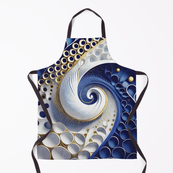 Item preview, Gustav Klimt Spiral in Blue and Gold designed and sold by Vicky Brago-Mitchell®.