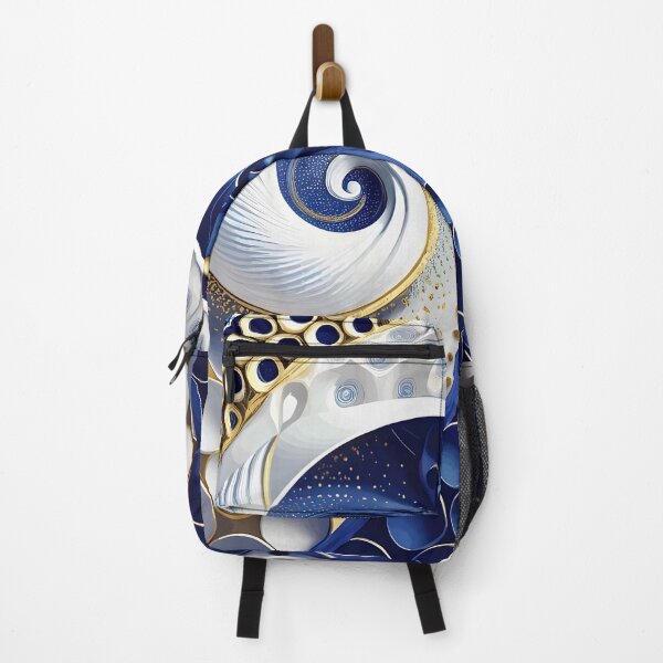 Item preview, Gustav Klimt Spiral in Blue and Gold designed and sold by Vicky Brago-Mitchell®.