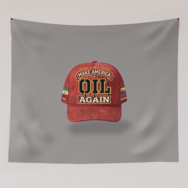 Item preview, Make America Oil Again on a cap designed and sold by WitzkeCPH.