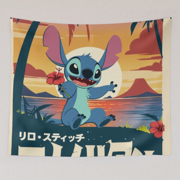 Item preview,  Stitch Vacation Day  designed and sold by AnimeArsenalPrints.
