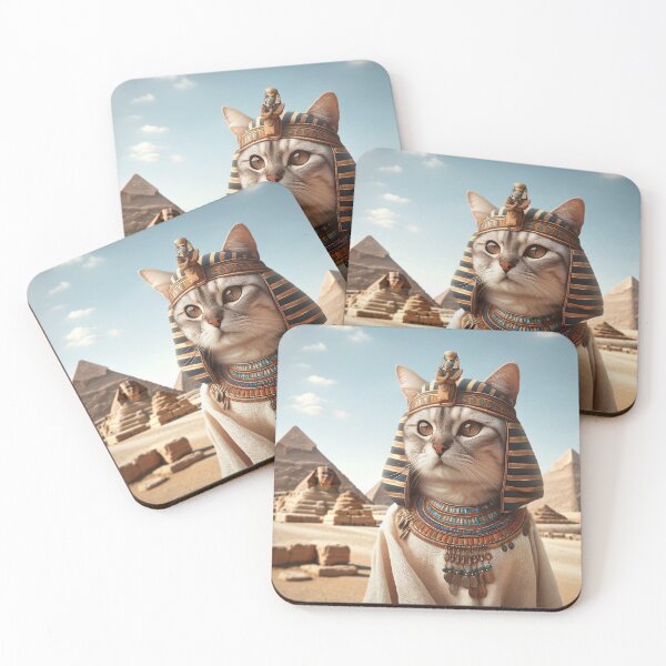 Item preview, Egyptian Elegance: Cat Majesty Among the Pyramids designed and sold by catontheroof.