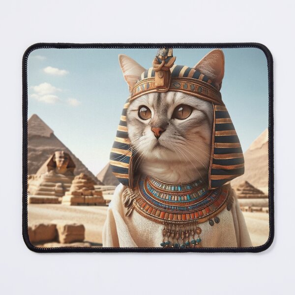 Item preview, Egyptian Elegance: Cat Majesty Among the Pyramids designed and sold by catontheroof.