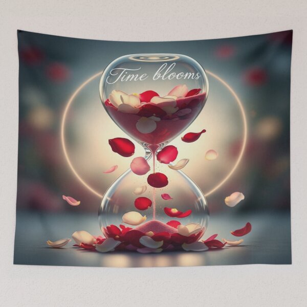 Item preview, Time Blooms – Hourglass Petals Design designed and sold by Cristhian Almanza.
