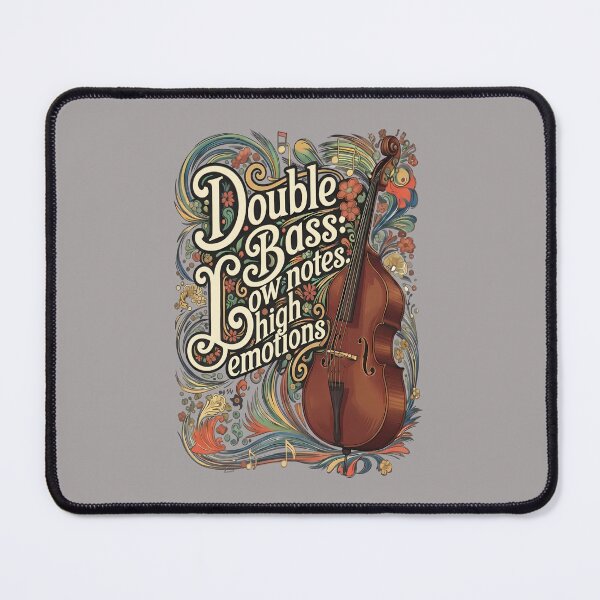 Item preview, Cosmic Double Bass Low Notes High Emotions World Music Day designed and sold by Art-Arcade6.