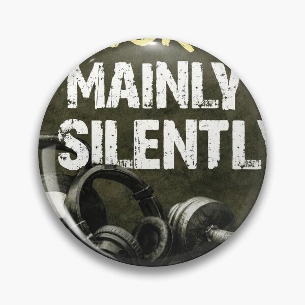 Item preview, Work Mainly Silently Gym Quote designed and sold by kirevon.