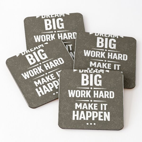 Item preview, Dream Big Work Hard Quote designed and sold by tilenor.