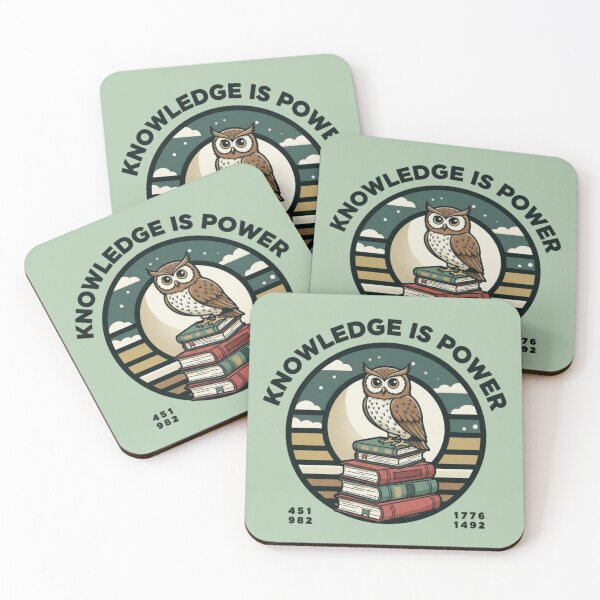 Item preview, Knowledge Is Power – Wise Owl Design designed and sold by Dogandesighn.