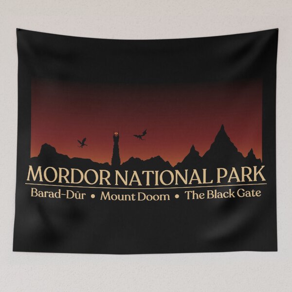 Item preview, Mordor National Park designed and sold by Crossroads-Art.