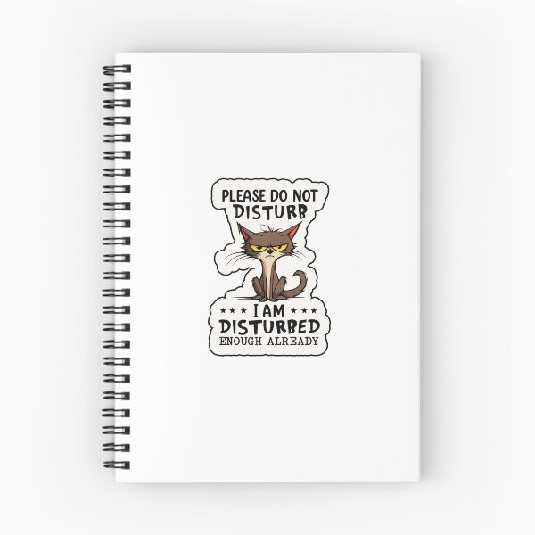 Item preview, STIXY 6.5 cm Funny Cat "Do Not Disturb" Water-Resistant Sticker – Sarcastic Decal Self Adhesive Sticker (Pack of 1) designed and sold by Srjxdesigns.