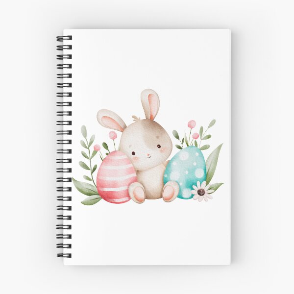 Item preview, Watercolor Easter Bunny and Pastel Eggs - Adorable Spring Holiday Gift designed and sold by FuzionRaptor.