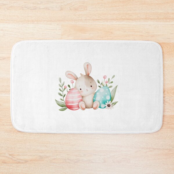 Item preview, Watercolor Easter Bunny and Pastel Eggs - Adorable Spring Holiday Gift designed and sold by FuzionRaptor.