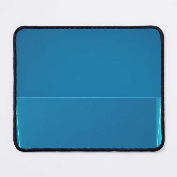 Item preview, Minimalist Cyan Blue Glow Panel | Solid Bright Blue Abstract Art designed and sold by Midnight Veil Designs.