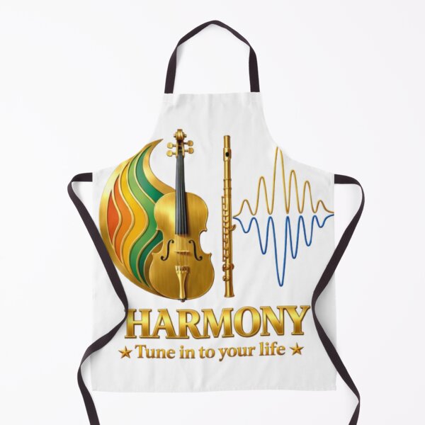 Item preview, Harmony Music Design – Violin, Flute & Sound Waves | Music Lover Gift | Orchestra Art designed and sold by Be-You-Vibes.