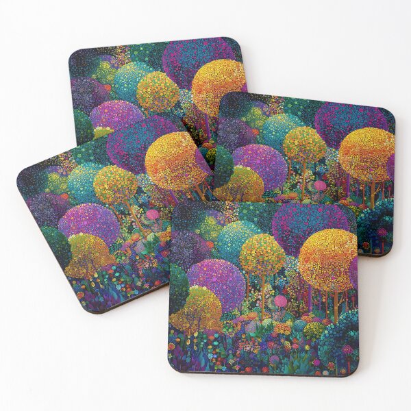 Item preview, Glowing Neon Garden in the Forest designed and sold by Neika Shimm Designs.