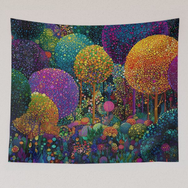 Item preview, Glowing Neon Garden in the Forest designed and sold by Neika Shimm Designs.