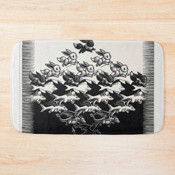 Item preview, Optical Illusion Evolution Art Cute Creature Metamorphosis Black and White Design designed and sold by Meteor Destroyer.
