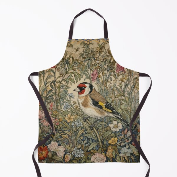 Item preview, Vintage Finch Bird Botanical Garden Art designed and sold by AntiqueImages.