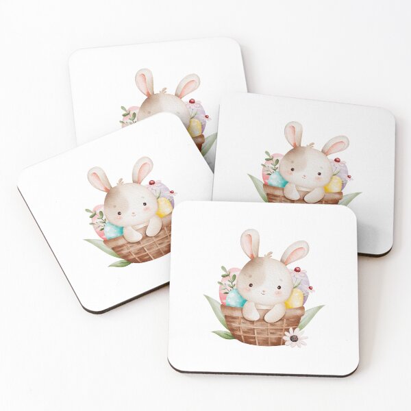 Item preview, Watercolor Bunny & Colorful Easter Eggs - Soft Spring designed and sold by FuzionRaptor.