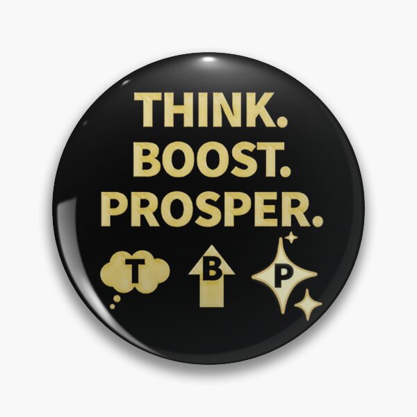 Item preview, Think. Boost. Prosper. - Gold designed and sold by SensationalLJ.
