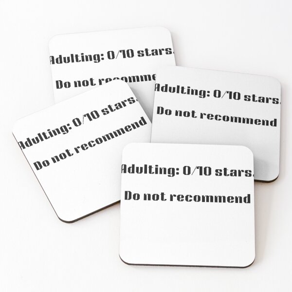 Item preview, Funny Adulting Review Zero Stars Minimalist Design designed and sold by TrendSelling.