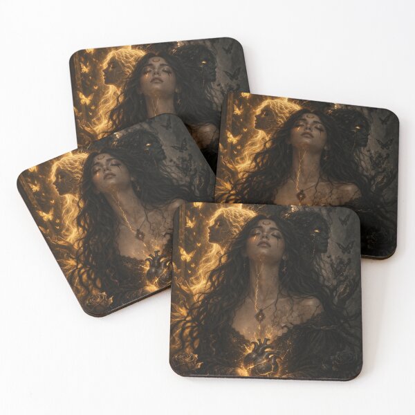 Item preview, Eclipse Goddess Awakening – Light and Shadow Divine Feminine Art designed and sold by TheLoopStories.