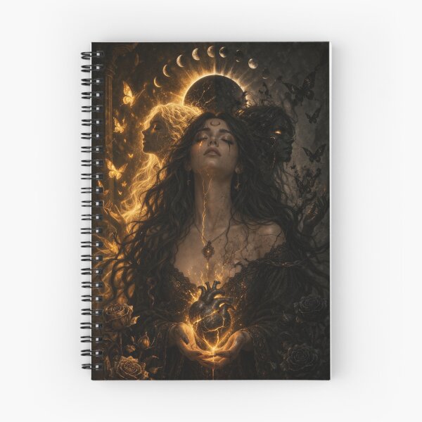 Item preview, Eclipse Goddess Awakening – Light and Shadow Divine Feminine Art designed and sold by TheLoopStories.
