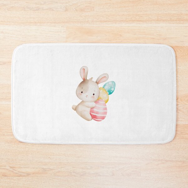 Item preview, Watercolor Bunny & Colorful Easter Eggs - Soft Spring Adorable Holiday Gift designed and sold by FuzionRaptor.