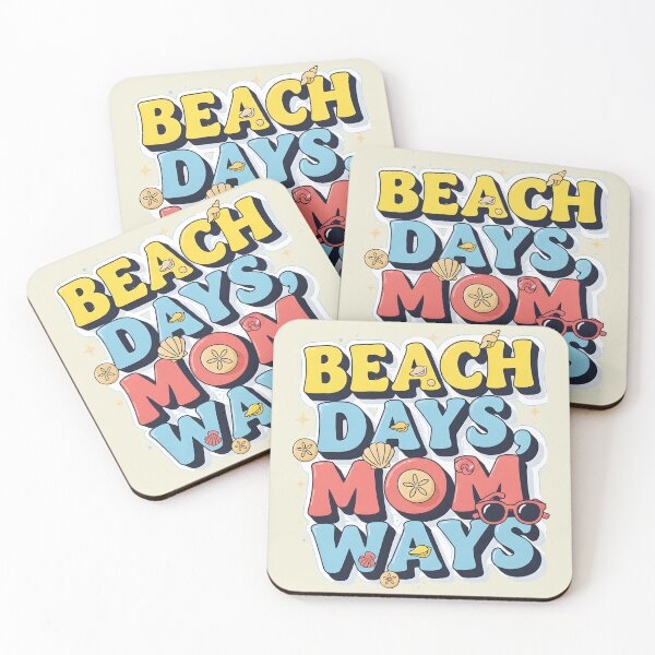 Item preview, Beach Days, Mom Ways – Cute Summer Typography Design designed and sold by Sea Gem.