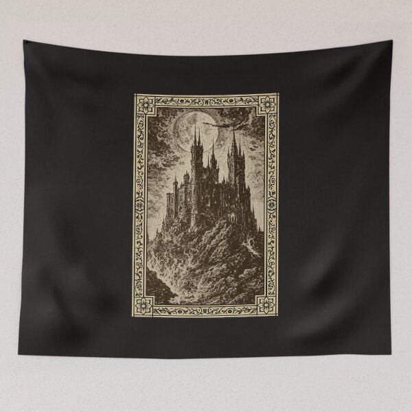 Item preview, Moonlit Gothic Castle on the Cliff designed and sold by Dungeon-Shop.