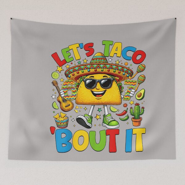 Item preview, Let's Taco Bout It Funny Mexican Tacos Cinco De Mayo Boy Kid  designed and sold by GreggRoss.