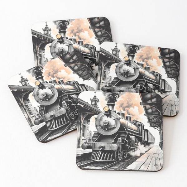 Item preview, Classic Locomotive Illustration – Minimal Vintage Aesthetic designed and sold by semenol.