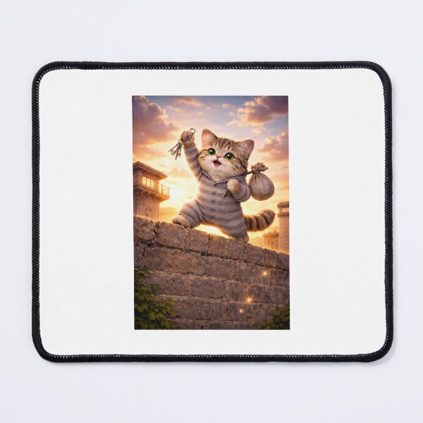 Item preview, Tiny Escaped Prisoner Cat designed and sold by LovelyCatGalaxy.