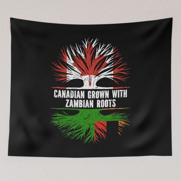 Item preview, Canadian Grown with Zambian Roots Canada Flag designed and sold by CosmoKitsch.