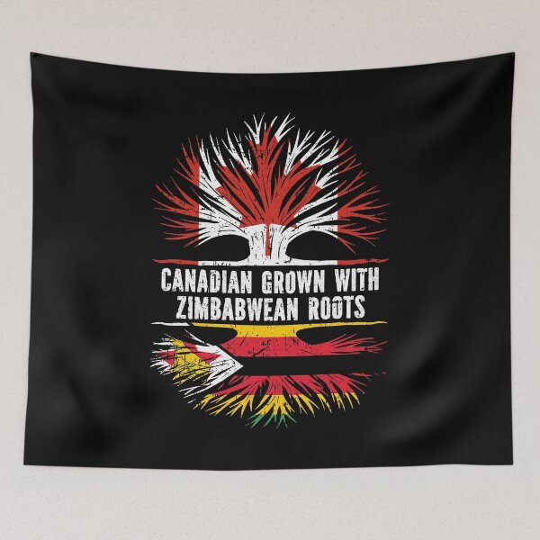 Item preview, Canadian Grown with Zimbabwean Roots Canada Flag designed and sold by CosmoKitsch.
