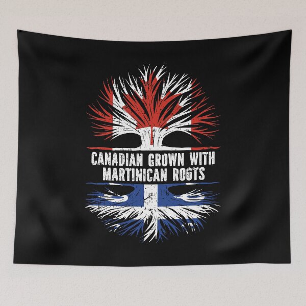 Item preview, Canadian Grown with Martinican Roots Canada Flag designed and sold by CosmoKitsch.