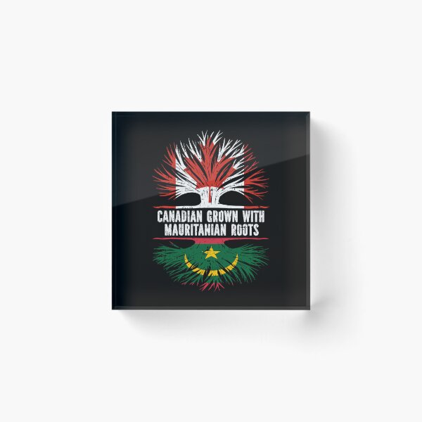 Item preview, Canadian Grown with Mauritanian Roots Canada Flag designed and sold by CosmoKitsch.