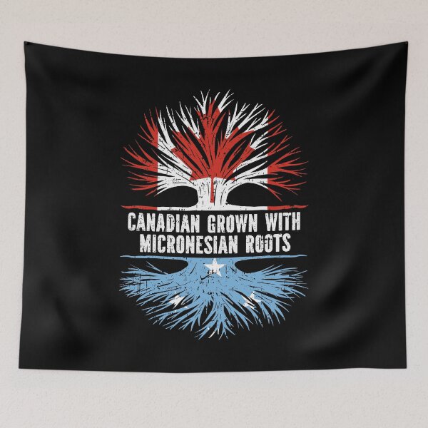 Item preview, Canadian Grown with Micronesian Roots Canada Flag designed and sold by CosmoKitsch.