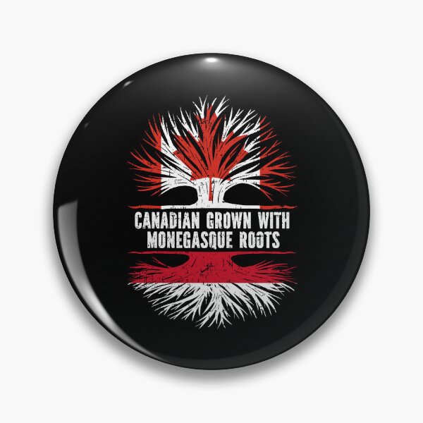 Item preview, Canadian Grown with Monegasque Roots Canada Flag designed and sold by CosmoKitsch.