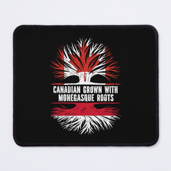 Item preview, Canadian Grown with Monegasque Roots Canada Flag designed and sold by CosmoKitsch.