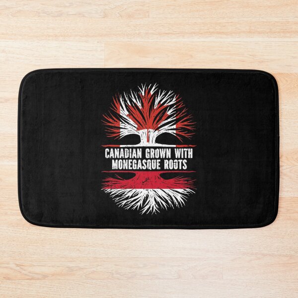 Item preview, Canadian Grown with Monegasque Roots Canada Flag designed and sold by CosmoKitsch.