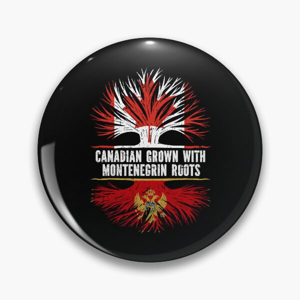 Item preview, Canadian Grown with Montenegrin Roots Canada Flag designed and sold by CosmoKitsch.