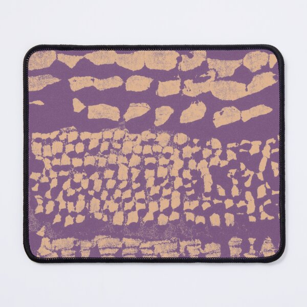 Item preview, Three Grains Textured Monoprint - Plum + Melon designed and sold by Irene Estelle.