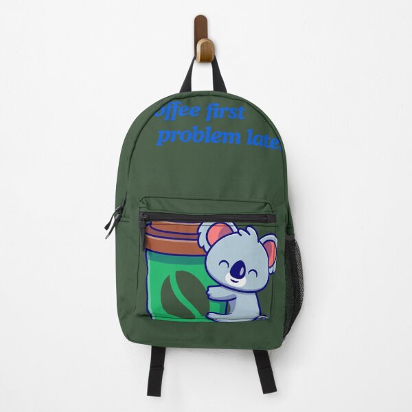 Item preview, Coffee First Problem Later with Koala Funny Coffee Lover Gifts Shirt designed and sold by MalwasBasket.