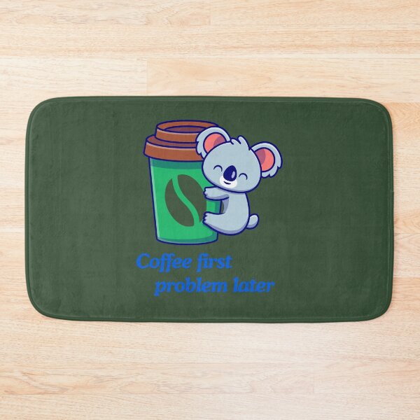 Item preview, Coffee First Problem Later with Koala Funny Coffee Lover Gifts Shirt  designed and sold by MalwasBasket.