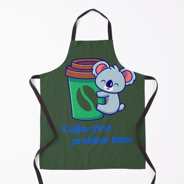 Artikelvorschau, Coffee First Problem Later with Koala Funny Coffee Lover  Gifts Shirt  entworfen und verkauft von MalwasBasket.