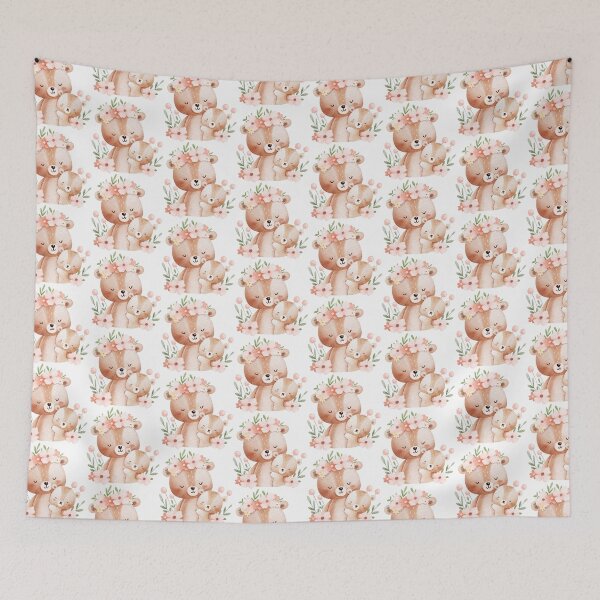 Item preview, Watercolor Mom and Baby Bear - Adorable Spring Vibe designed and sold by FuzionRaptor.